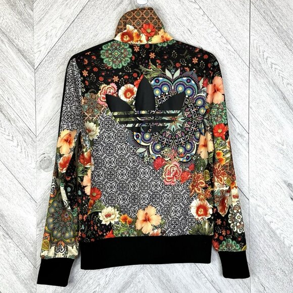 Adidas x Farm Rio Womens Medium Jardim Agharta Firebird Trefoil Track Jacket - Picture 3 of 5